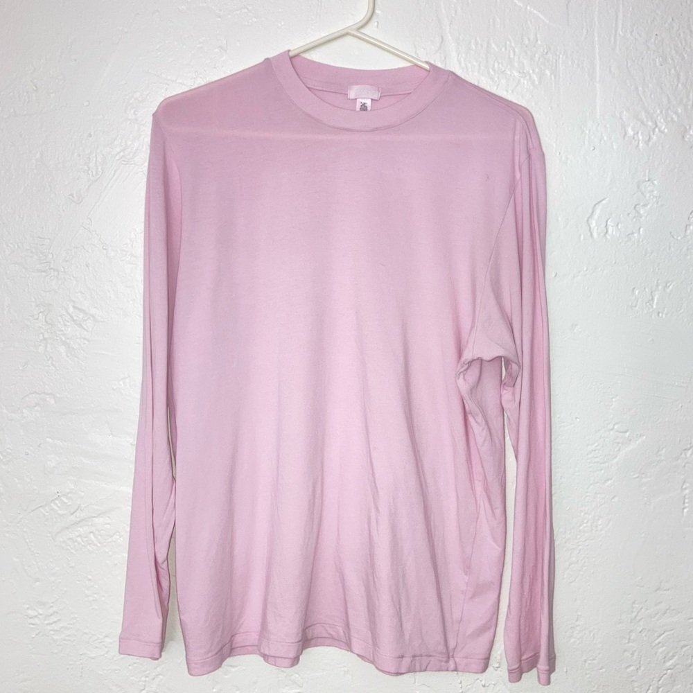 SKIMS Boyfriend Long Sleeve T-Shirt, Size Small, Cherry Blossom